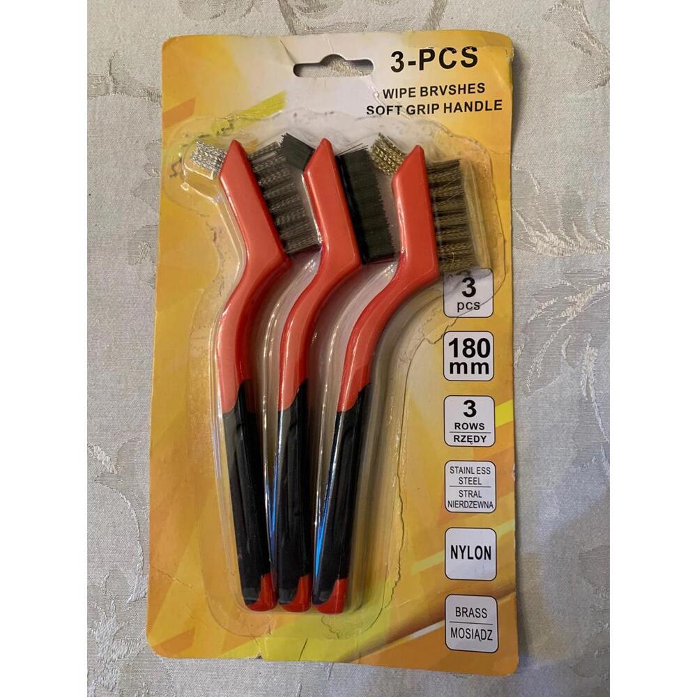 3 pcs. Wire Brush Set in Pack